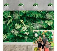 Foglie di palma tropicale Fotografia Fondale 8x6FT Estate Giungla Safari Piante Foto Sfondo Hawaiano Luau Decorazione Del Partito Banner Baby Shower Compleanno Forniture