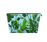 Foglie di palma tropicali, Borsa da toilette Borsa per trucco Borsa per cosmetici Borsa da toilette da viaggio portatile