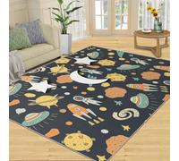 Foglie Di Piante, Tappeti, Tappeto Grande Con Foglie Di Palma Tropicali 3D Di Lusso, Tappeto Antiurto Ad Alta Densità Per Camera Da Letto E Soggiorno(Star Universe,150 x 240 cm)