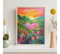 Foglie Diamond PaintingMontagna Diamond Painting Kit Completo 5D DIY Pittura Diamante Strass Ricamo a Punto Croce Dimond Art, Nuovo Regalo di Casa Decorazione, Regali per le donne 70x95 cm PjY6996 P-7