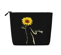 Foglie fuori dalla finestra Borsa da viaggio cosmetici per donne e ragazze