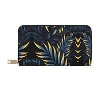 Foglie nel buio elegante portafoglio in pelle da donna con grande capacità - portafoglio da donna sicuro e versatile portafoglio bifold donna, bianco, Taglia unica, classico