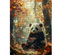 Foglie Panda Puzzle 1000 Pezzi, 3D Puzzle per Adulti Impegnativo, Educa Puzzles Artistico, Divertente E Stimolante Puzzles Decorativo per La Famiglia, Regalo e Decorazione Pareti FNKL6-1068