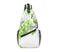 Foglie rinfrescanti Moda Croce Borsa Petto Diagonalmente Regolabile Cinghie Ad Alta Capacità Sport Viaggi Lavoro Uso quotidiano, Nero , Taglia unica