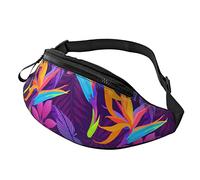 Foglie tropicali Fiori del paradiso Borsa a tracolla Runner Piccolo Corsa Sportivo Sottile Alla moda Per Jogging Escursionismo Donna