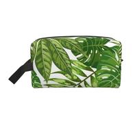 Foglie tropicali Fogliame di palma esotica Giungla Moda Pianta Natura Verde, Borsa per il trucco Borsa per cosmetici Borsa da viaggio portatile da viaggio Borsa per trucco Organizer