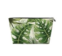 Foglie tropicali verde estate, Borsa da toilette Borsa per trucco Borsa per cosmetici Borsa da toilette da viaggio portatile