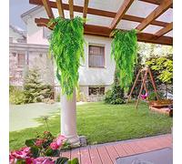 Foglie Verdi Artificiali Realistiche di Forma Naturale per il Cortile di Casa, Decorazione Delicata per il Balcone Dell'hotel per Famiglie, Decorazioni con Foglie Verdi Lavabili in Materiale