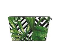 Foglie Verdi Della Pianta Tropicale Della Palma, Borsa da toilette Borsa per trucco Borsa per cosmetici Borsa da toilette da viaggio portatile