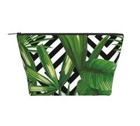 Foglie Verdi Della Pianta Tropicale Della Palma, Borsa da toilette Borsa per trucco Borsa per cosmetici Borsa da toilette da viaggio portatile