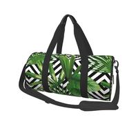 Foglie Verdi Della Pianta Tropicale Della Palma, Borsone da viaggio di grande capacità Borsa rotonda Borsa da viaggio sportiva Borsa da viaggio Borsa da fitness