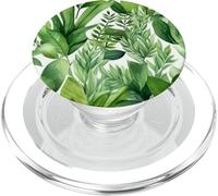 Foglie verdi design botanico piante natura giardino foglia PopSockets PopGrip per MagSafe