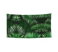Foglie verdi di palma piante tropicali stampa eventi interni esterni riutilizzabili facili da appendere festivo banner festa decorazione vacanza