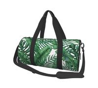 Foglie verdi stampate, Borsone da viaggio di grande capacità Borsa rotonda Borsa da viaggio sportiva Borsa da viaggio Borsa da fitness
