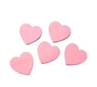 Foglietti Adesivi Blocco note | Note appiccicose d'amore a forma di cuore rosa chiaro Commenti Comodi adesivi(5pcs mix)