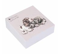 Foglietti adesivi con scritta "Growing Old Together" Spaniel e Labrador