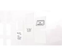 Foglietti adesivi elettrostatici scrivibili - set BIANCO (5 colori) riutilizzabili