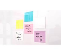 Foglietti adesivi elettrostatici scrivibili - set PASTELLO (5 colori) riutilizzabili