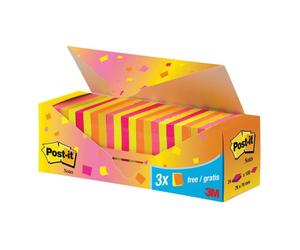 Foglietti colorati Post-it® Notes neon assortiti neon conf. 21 blocchetti + 3 gr