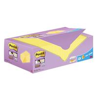 Foglietti Post-it Super Sticky, Canary Yellow, 76 mm x 127 mm, 90 Fogli/Blocchetto, 24 Blocchetti/Confezione, Confezione in Cartoncino