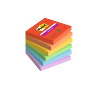 Foglietti Post-it® Super Sticky Playful conf. 6 blocchetti da 90 ff - 76x76 mm -