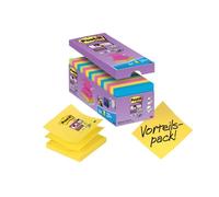 Foglietti Post-it Super Sticky Z-notes assortiti conf. 14 blocchetti + 2 gratis