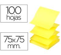 Foglietti riposizionabili a fisarmonica Q-Connect Z-Notes 70 g/m² giallo neon 76x76 mm 6 blocc. da 100 ff - KF16575
