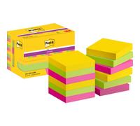 Foglietti riposizionabili Post-it® Super Sticky Carnival 47,6x47,6 mm conf. 12 b