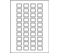 Foglio 40 etichette vuote da stampare 18x27mm ZBY5100 Harmony XB4