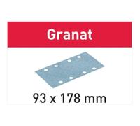 Festool Foglio abrasivo STF 93x178 P180 GR, Granato Quantità:100