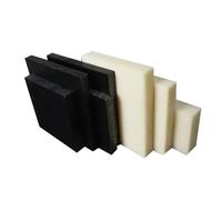 Foglio ABS 100x200mm - Opzioni di spessore versatili for taglio CNC e macchina, piastra in plastica beige/nera, 1 pz.(Black,6x100x200mm)