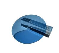 Foglio acrilico nero, Lastre Acriliche for Progetti Fai Da Te, 3mm, 80-300mm, Multicolore, Confezione 2(Blue,80mm)