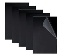 Foglio acrilico nero, Lastre acriliche nere, confezione da 5, spessore 2 mm, dimensioni multiple(100 * 200 * 2mm)