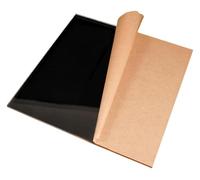 Foglio acrilico nero, spessore 5 mm, larghezza 40 cm, riflettente per progetti fai da te, cartelli, espositori, dimensioni versatili, 40 x 60 cm, per uso domestico e aziendale