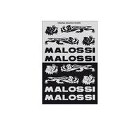 Foglio Adesivi Malossi Mini 11,5x16,8cm nero / grigio
