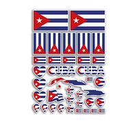 Foglio adesivo A4 bandiere cubane adesivi in vinile - Cuba America Paese Bandiera Nazionale Mondiale Vacanze Viaggi Vacanze Auto Estetica #80082
