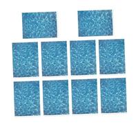Foglio Adesivo Realistico Effetto Acqua per Modellismo, 10 Pezzi | Plastica Blu, Set Capiente, per Modelli Architettonici e Micro Paesaggi, Progetti Fai da Te