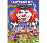 ATELIER COLOR Circo set di artigianato per bambini 7+ con tenda da circo, mago, artisti, carro del circo da ritagliare, giocattoli artigianali di carta, bricalage & gioco modello 3D