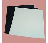 Foglio autoadesivo in gomma siliconica - Tappetino resistente alle alte temperature for uso alimentare - Nero/Bianco, 1 pz(White,300x300x4mm)