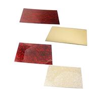 Foglio Battipenna Specchiato Autoadesivo per Chitarra e Basso 44x29 Cm | Tre Strati, Acrilico e Pvc, Film Protettivo, Taglio Fai da Te, Colore Oro