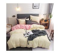 Foglio da Letto Set copripiumini copripiumini Queen Size in Microfibra a spazzolatura a Letti Solidi a Base di Copertina del piumone Coperchio per Lana Laterale percorsi per Letti per la Laterale