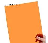 Foglio di acrilico colorato arancione trasparente fluorescente, spessore 0,3 cm, dimensioni 30,5 x 20,3 cm, plastica per artigianato e altro ancora