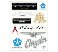 Foglio di adesivi Chrysler per il 100° anniversario - 10 adesivi per auto classiche con licenza ufficiale - Century of Innovation Heritage Stickers Made in USA