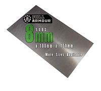 Foglio di alluminio 8 mm 100 mm x 150 mm