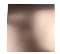 Foglio di alluminio anodizzato oro rosa 5052 for progetti di artigianato fai-da-te, 1 pcs(200x200x0.5mm)