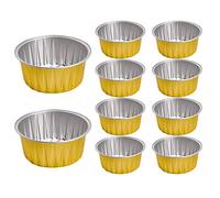 Foglio di alluminio Cupcake Coperchio, Portatile Tazze Cuocere Cupcake Coperchio, Unico Tazza Da Dessert In Lattina Di Alluminio, Durevole Tazze Di Latta Di Alluminio Per Cottura E Sostegno Essenziale