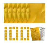 Foglio Di Alluminio Per Artigianato 10x10cm, 100 Pezzi Di Foglio Di Alluminio Lucido | Pittura Dorata DecorazioneCarta - Per Unghie Artigianato Rilievo Scrapbooking Produzione Di Carte