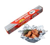 Foglio di alluminio resistente, rotoli di alluminio per alimenti, foglio di alluminio antiaderente da 78,7 x 11,8 pollici con taglierina, involucro extra spesso, sicuro per alimenti per coprire