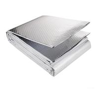 Foglio di alluminio riflettente per isolamento del radiatore ed efficienza energetica, rotolo per riflettere il calore negli spazi della stanza, 5 metri x 40 cm