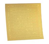 Foglio di Buddha thailandese, amuleto con ciondolo sacro buddista thailandese, biglietto d'oro, simbolo portafortuna delle Scritture, collana da collezione, decorazione religiosa per uomini e donne